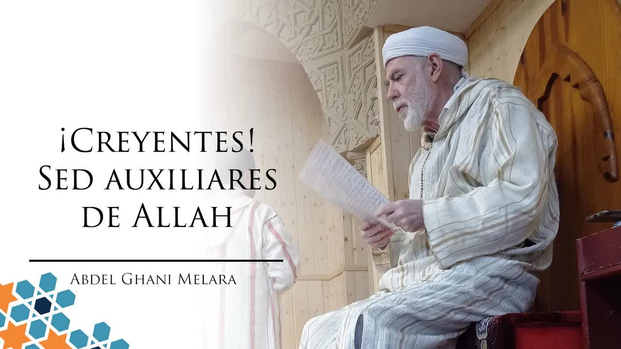 ¡Creyentes! Sed auxiliares de Allah