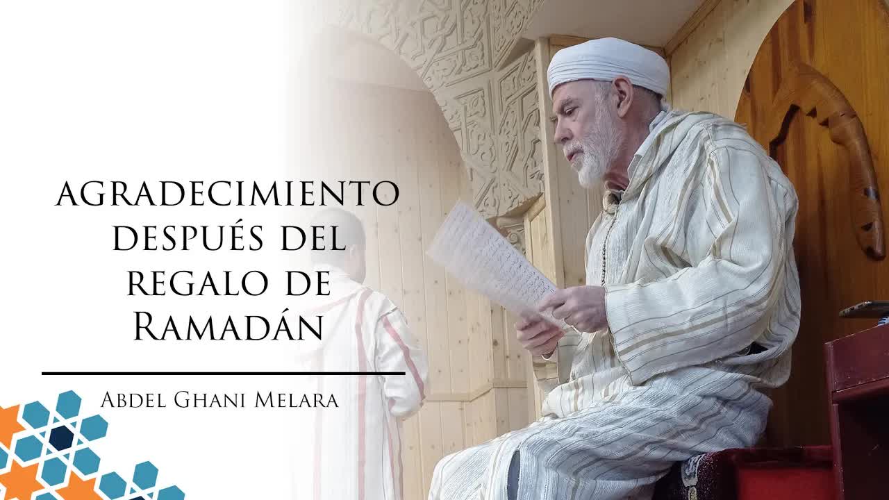 Agradecimiento después del regalo de Ramadán